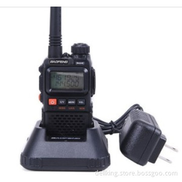 Portable Baofeng UV-3r+ 87.0MHz-108.0MHz Dual Band Two Way Radio Walkie Talkie Interphone